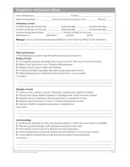 Employee Evaluation Form Template