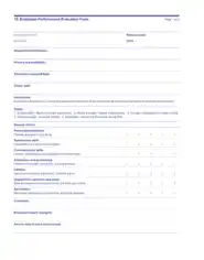 Employee Performance Evaluation Form Sample Template