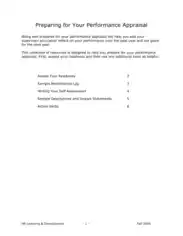 Free Download PDF Books, Employee Self Evaluation Sample Template