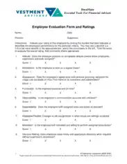 Generic Employee Evaluation Template