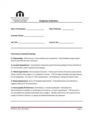 Sales Employee Evaluation Template