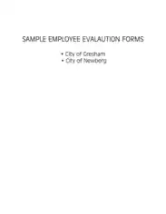 Free Download PDF Books, Sample Employee Evaluation Form Template
