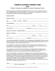 Child Medical Consent Form Template