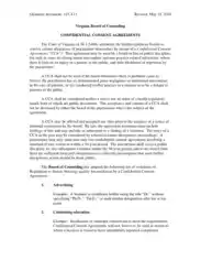 Confidential Consent Agreements Template