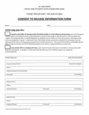 Consent To Release Information Form Template