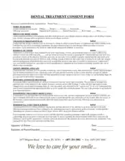 Free Download PDF Books, Dental Treatment Consent Form Template