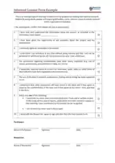 Free Download PDF Books, Informed Consent Form Example Template