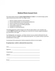 Free Download PDF Books, Medical Photo Consent Form Template