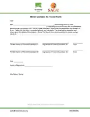 Free Download PDF Books, Minor Travel Consent Form Template