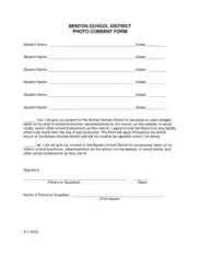 School Photo Consent Form Template