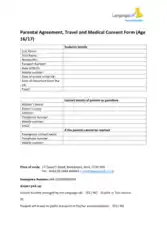 Free Download PDF Books, Travel and Medical Consent Form Template