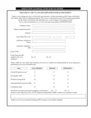 Employer Satisfaction Survey Form Template