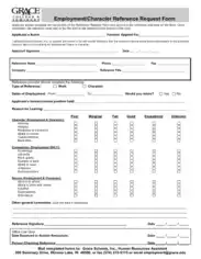 Free Download PDF Books, Employment Character Reference Request Form Template