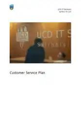 Customer Service Plan Template