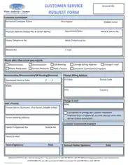 Free Download PDF Books, Customer Service Request Form Template