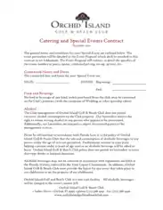 Free Download PDF Books, Catering and Special Event Contract Proposal Template
