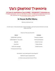 Catering In House Buffet Menu Proposal Template