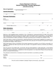 Vehicle Ownership Transfer Agreement Template