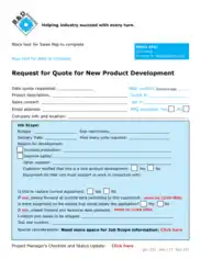 Free Download PDF Books, Request For Quote For New Product Development Template