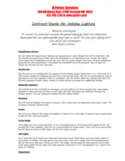 Service Contract Quote Template