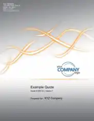 Software Company Quote Template