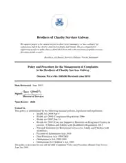 Charity Complaints Procedure Policy Template