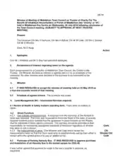 Charity Declarations Meeting Minutes Template