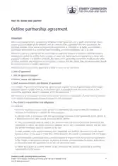 Charity Outline Partnership Agreement Template