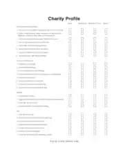 Charity Profile Template