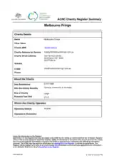 Charity Register Template