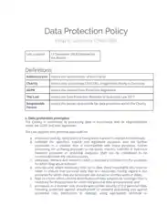 Free Download PDF Books, Child Charity Data Protection Policy Template