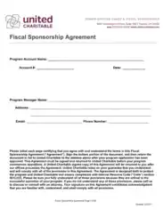 Simple Charity Sponsorship Agreement Template