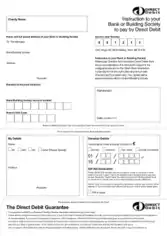 Society Charity Direct Debit Form Template