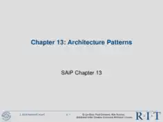 Chapter 13 Architecture Patterns