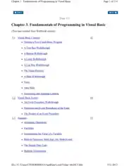 Fundamentals Of Programming In Visual Basic