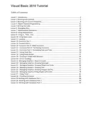 Free Download PDF Books, Visual Basic 2010 Tutorial