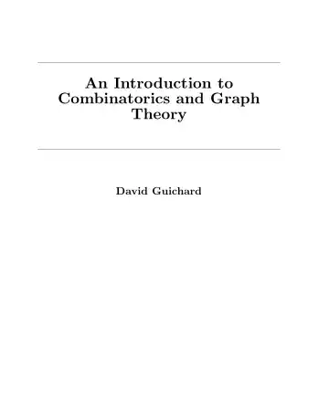 An Introduction To Combinatorics And Graph Theory