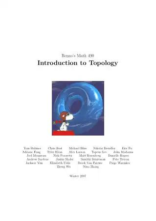 Introduction To Topology Notes
