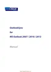 Outlooksync For Ms Outlook 2007 2010 2013