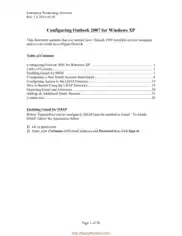 Configuring Outlook 2007 For Windows Xp