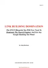 Link Building Domination Dominate Search Engines And Get Google Ranking
