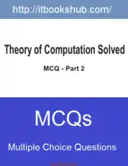 Free Download PDF Books, Theory Of Computation Solved MCQ Part 2