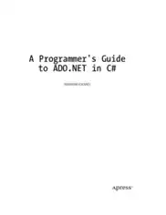A Programmers Guide to ADO.NET in C# – FreePdf-Books.com