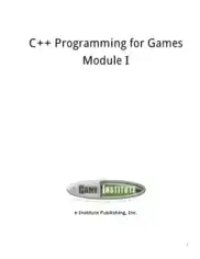 C++ Programming for Games Module-I Textbook – FreePdf-Books.com